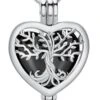 Tree Of Life Heart Locket -Black Stainless Steel Cremation Ashes Jewellery Urn Pendant 2 Tree Of Life Heart Locket -Black Stainless Steel Cremation Ashes Jewellery Urn Pendant -Ornaments Promotion Store treeoflifeheartlocketblack