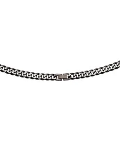 Unique & Co Stainless Steel Gents Black Curb Chain