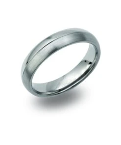 Unique & Co Titanium 5mmPatterned Ring - TR-104