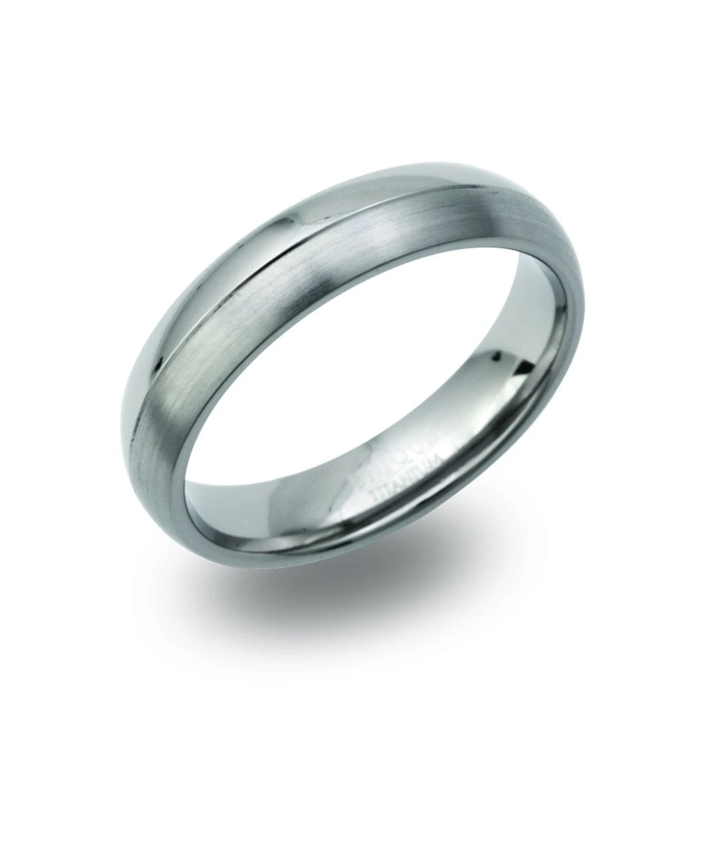 Unique & Co Titanium 5mmPatterned Ring - TR-104 3 Unique & Co Titanium 5mmPatterned Ring - TR-104