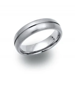 Unique & Co Titanium 6mmPatterned Ring - TR-2