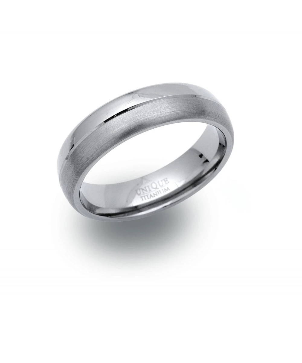Unique & Co Titanium 6mmPatterned Ring - TR-5 3 Unique & Co Titanium 6mmPatterned Ring - TR-5