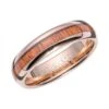 Unique & Co Tungsten 6mm Rose Gold & Wood InlayRing - TUR-138 -Ornaments Promotion Store unique co tungsten 6mm rose gold wood inlay ring tur 138 p3564 29357 image