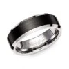 Unique & Co Tungsten 7mm Bevelled Edge Ring With Black - TUR-140 1 Unique & Co Tungsten 7mm Bevelled Edge Ring With Black - TUR-140 -Ornaments Promotion Store unique co tungsten 7mm bevelled edge ring with black tur 140 p3562 29353 image