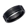 Unique & Co Tungsten 7mm BevelledRing Black Finish - TUR-134 -Ornaments Promotion Store unique co tungsten 7mm bevelled ring black finish tur 134 p1827 17842 image