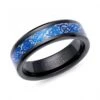 Unique & Co Tungsten 7mm Black & Blue Meteorite Paper Inlay Ring - TUR-153 1 Unique & Co Tungsten 7mm Black & Blue Meteorite Paper Inlay Ring - TUR-153 -Ornaments Promotion Store unique co tungsten 7mm black blue meteorite paper inlay ring tur 153 p6082 35630 image
