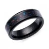 Unique & Co Tungsten 7mm Black Ring With Black & Red Stone Centre - TUR-161 2 Unique & Co Tungsten 7mm Black Ring With Black & Red Stone Centre - TUR-161 -Ornaments Promotion Store unique co tungsten 7mm black ring with black red stone centre tur 161 p6074 35614 image