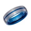 Unique & Co Tungsten 7mm CourtRing With Blue Groove - TUR-128 2 Unique & Co Tungsten 7mm CourtRing With Blue Groove - TUR-128 -Ornaments Promotion Store unique co tungsten 7mm court ring with blue groove tur 128 p3570 29369 image