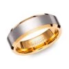 Unique & Co Tungsten 7mmRing Gold & Silver Finish With Bevelled Edge - TUR-142 2 Unique & Co Tungsten 7mmRing Gold & Silver Finish With Bevelled Edge - TUR-142 -Ornaments Promotion Store unique co tungsten 7mm ring gold silver finish with bevelled edge tur 142 p2628 21956 image