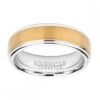 Unique & Co Tungsten 7mm Two Tone Ring - TUR-121 -Ornaments Promotion Store unique co tungsten 7mm two tone ring tur 121 p3574 29381 image