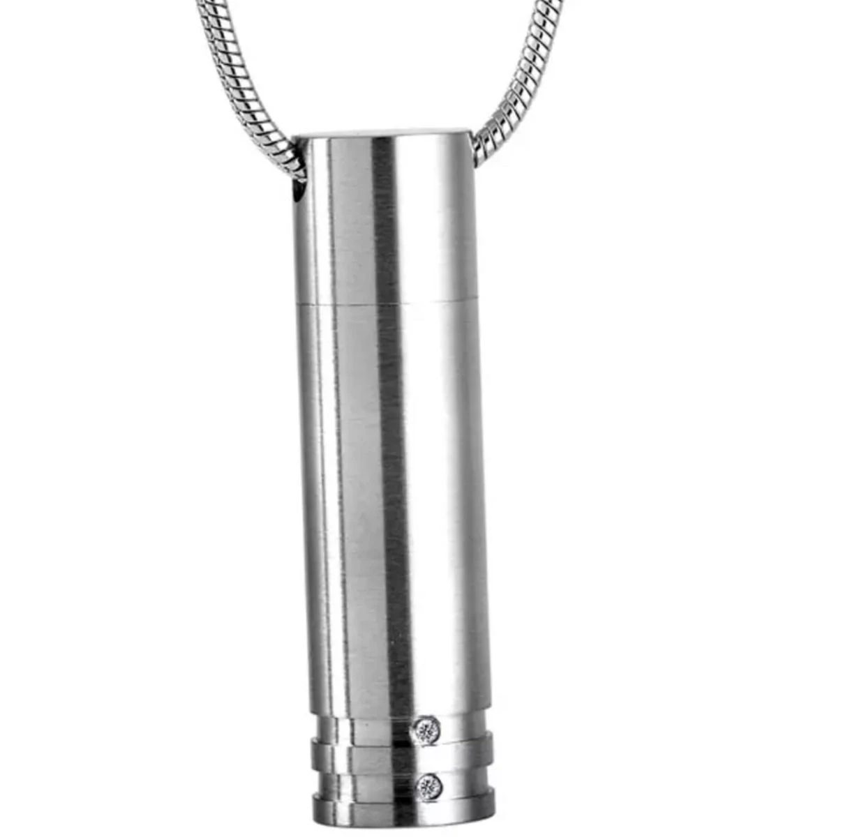 Unisex Cylinder - Stainless Steel Cremation Ashes Urn Jewellery Pendant 3 Unisex Cylinder - Stainless Steel Cremation Ashes Urn Jewellery Pendant