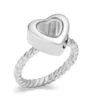 Glass Heart Ring - Stainless Steel Cremation Ashes Jewellery Urn Memorial Keepsake 2 Glass Heart Ring - Stainless Steel Cremation Ashes Jewellery Urn Memorial Keepsake -Ornaments Promotion Store visheartring 5