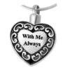 With Me Always Heart - Stainless Steel Cremation Pendant 2 With Me Always Heart - Stainless Steel Cremation Pendant -Ornaments Promotion Store withmealways