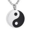 Yin Yang - Stainless Steel Ashes Jewellery Memorial Pendant 2 Yin Yang - Stainless Steel Ashes Jewellery Memorial Pendant -Ornaments Promotion Store yinyang
