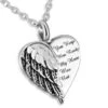Your Wings Were Ready Heart -Stainless Steel Cremation Ashes Jewellery Urn Pendant 1 Your Wings Were Ready Heart -Stainless Steel Cremation Ashes Jewellery Urn Pendant -Ornaments Promotion Store yorwingswerready